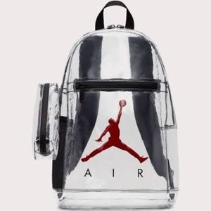 JORDAN Jumpman Clear School BACKPACK W/PENCIL CASE- NWT